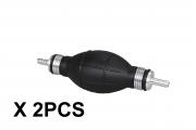 2PCS Black Fuel Hand Primer Bulb Boat Car RV Marine 12mm 1/2"